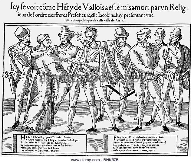Assassinat d'Henri III par le moine Jacques Clément