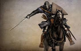 Un chevalier des XIIIe-XIVe siècle (vue d'artiste)