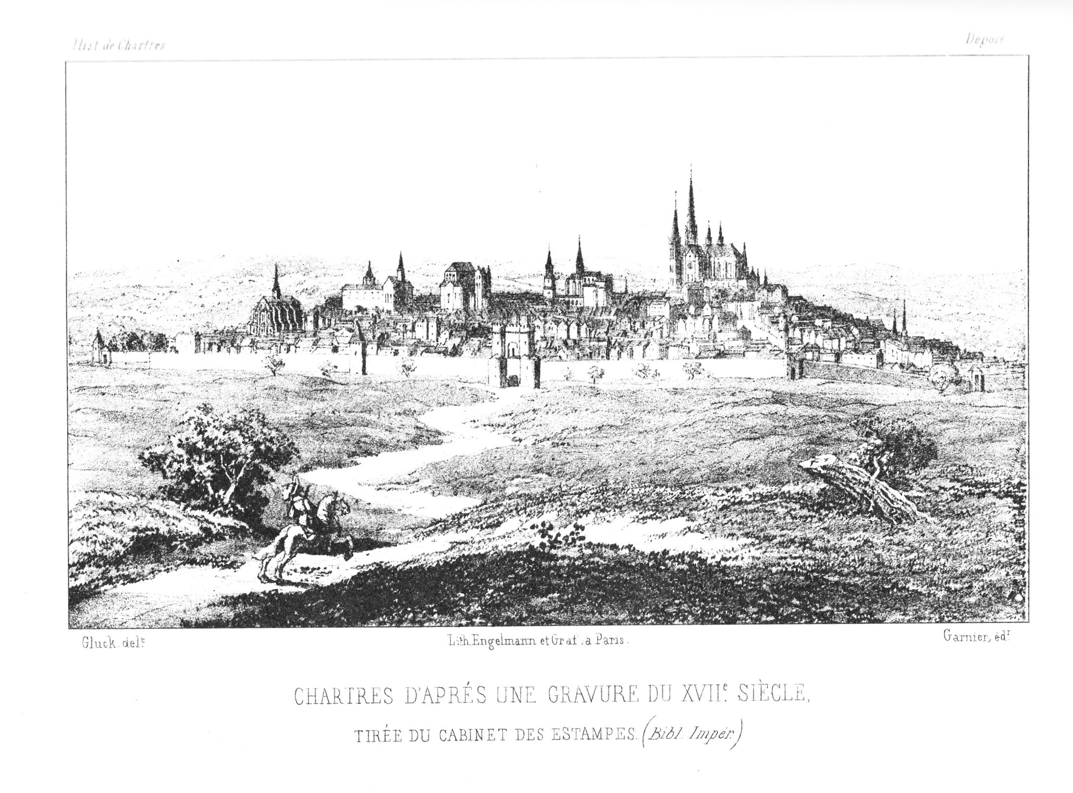 Chartres gravure XVIIe s
