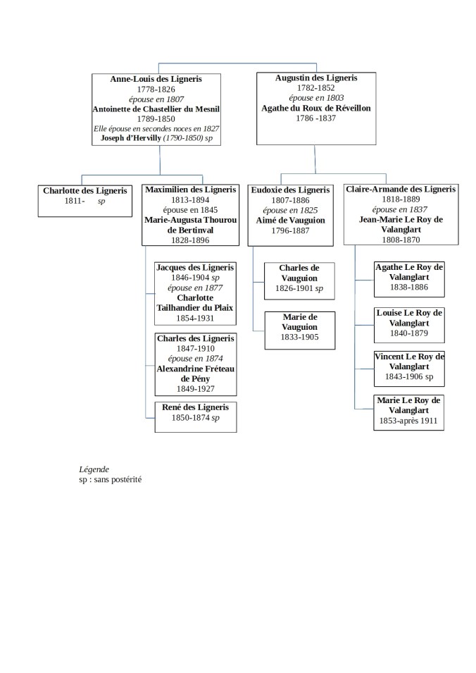 schema de descendance Anne Louis et Augustin